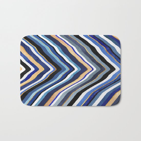 Blue Slice Bath Mat