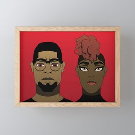 Black Love Framed Mini Art Print