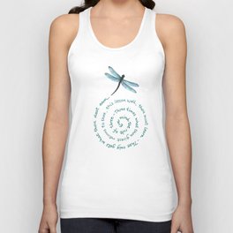 Witches rule of Three and dragonfly Unisex Tank Top