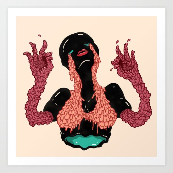 It's ok to Melt Art Print