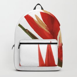Helicona Flower red Backpack