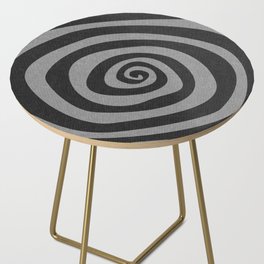 boho hypnosis - charcoal Side Table