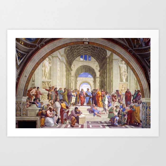  The School of Athens, from the Stanza della Segnatura by Raphael Art Print