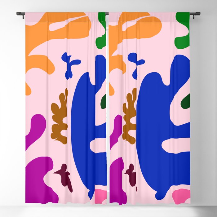8 Henri Matisse Inspired 220527 Abstract Shapes Organic Valourine Original Blackout Curtain
