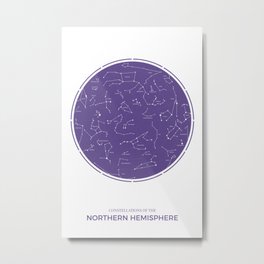 Constellation of the Northern Hemisphere Metal Print