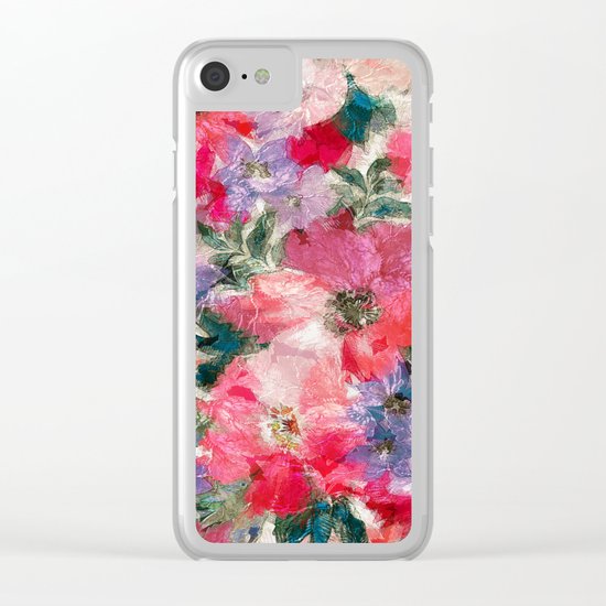 Splendid Flowers 2 Clear iPhone Case