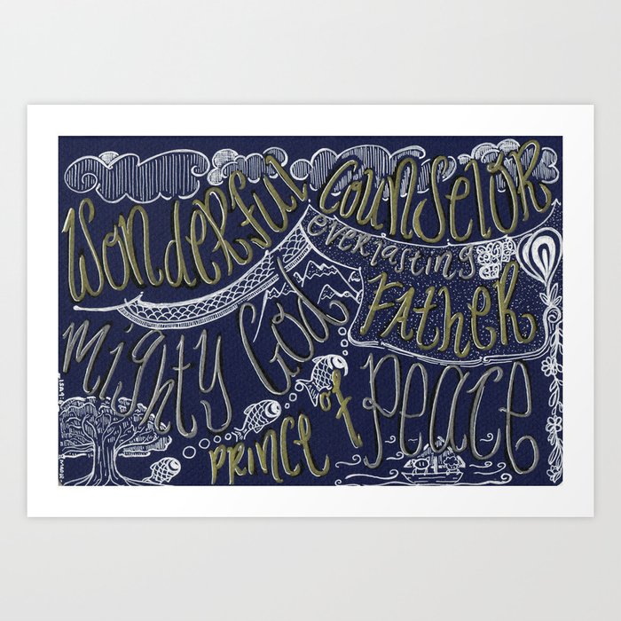 Wonderful Counselor Mighty God Everlasting Father Prince Of Peace Art Print By Maosr Society6 We hope you enjoyed the collection of peace logo wallpapers. wonderful counselor mighty god everlasting father prince of peace art print by maosr