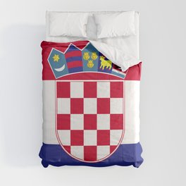 Croatia flag emblem Comforter