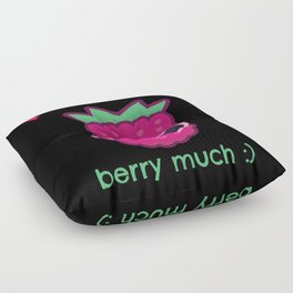 I Love You Berry Much Valentine's Day Floor Pillow
