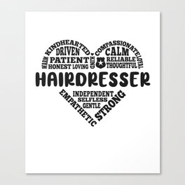 Hairdresser love Canvas Print