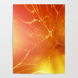 Sunlight Through A Spiderweb  Poster