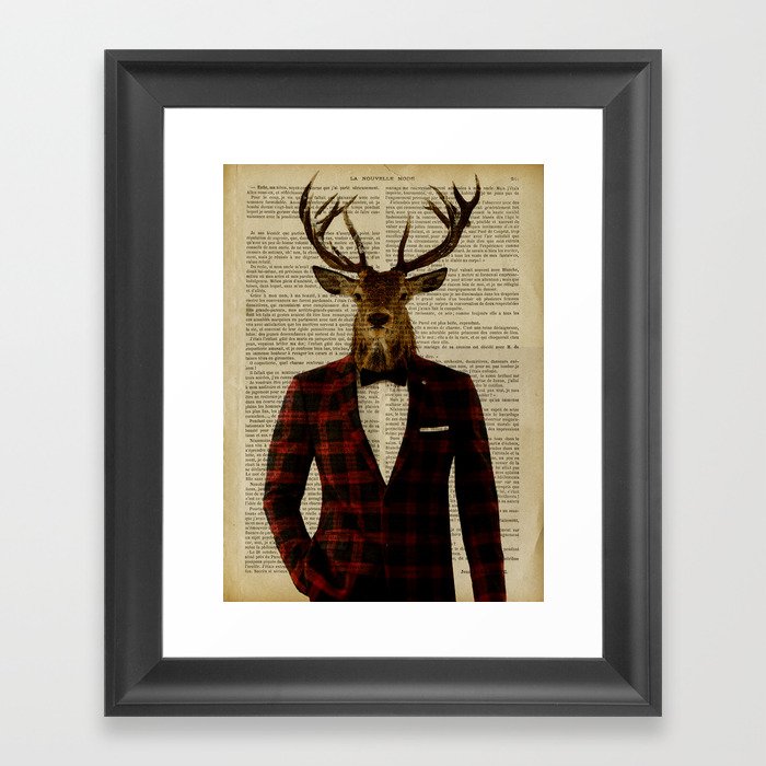 Lord Stag Framed Art Print