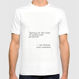 Leo Tolstoy Anna Karenina novel quote T-shirt