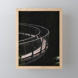 Moody Bridge in Forest | PNW | Cabin | Dark and Moody Framed Mini Art Print