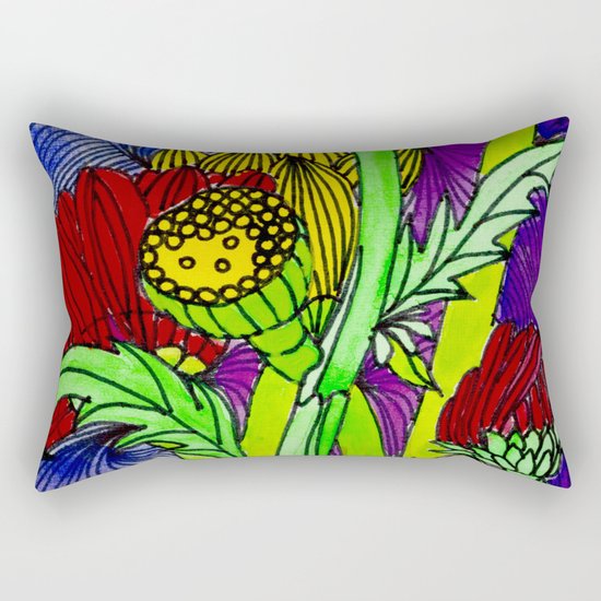 Flowers Rectangular Pillow