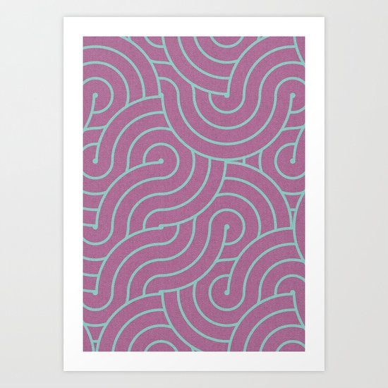 SWIRL / candy Art Print
