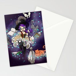 Library Witch Stationery Cards