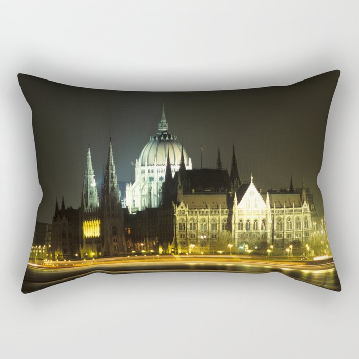 Budapest at night Rectangular Pillow