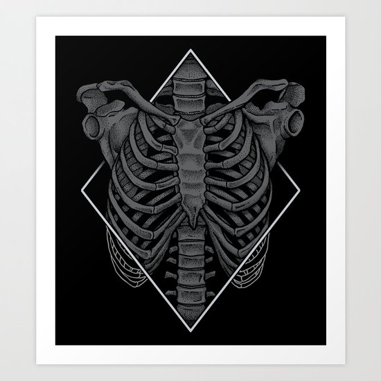 Skeleton Art Print