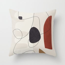 Abstract Minimal Shapes 27 Throw Pillow