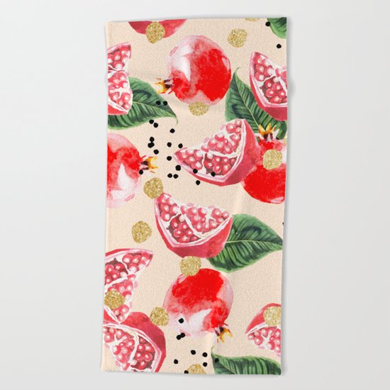 Sweet Pom #society6 #decor #buyart Beach Towel
