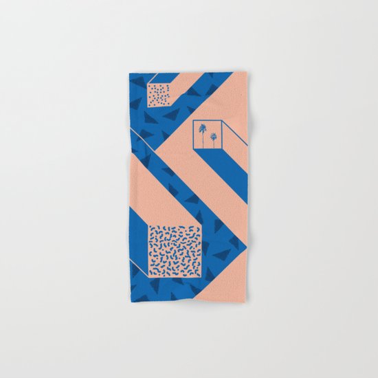 palm geometry Hand & Bath Towel