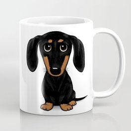 Black and Tan Dachshund | Cute Cartoon Wiener Dog Mug