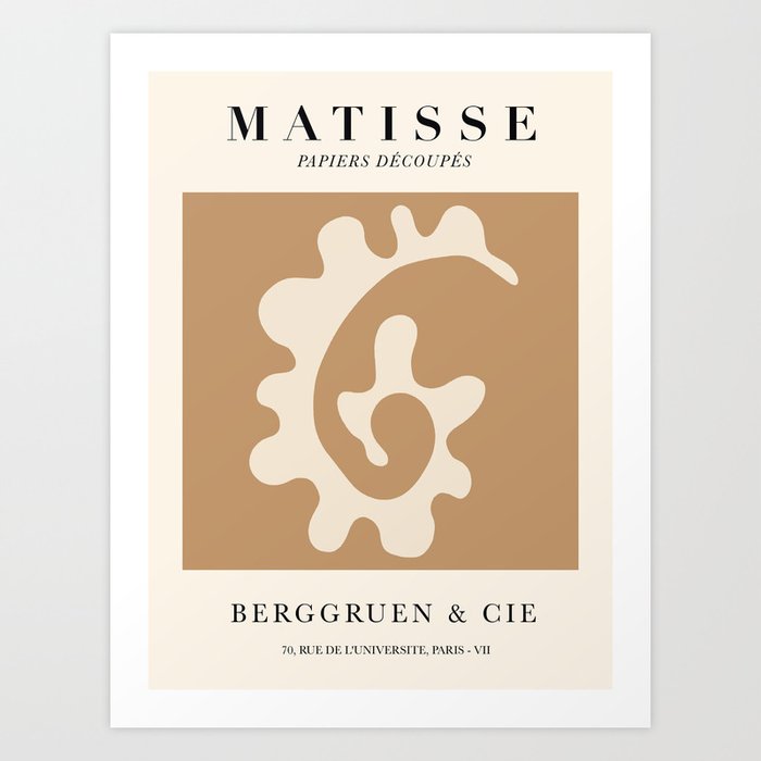 Exhibition poster Henri Matisse-Berggruen&Cie. Art Print
