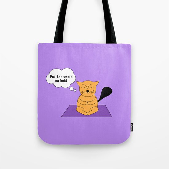 Beatrice. The cat that thinks... Yoga Tote Bag