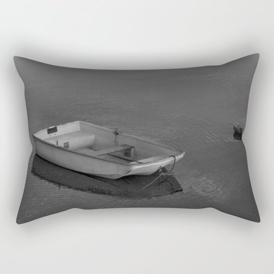Boat B&W Rectangular Pillow