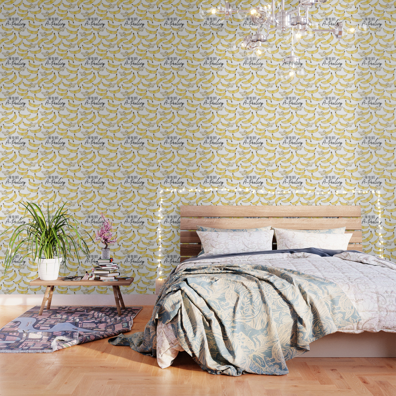 I Find You Quite A Peeling Wallpaper By Latheandquill Society6