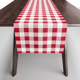 Classic Check - red Table Runner
