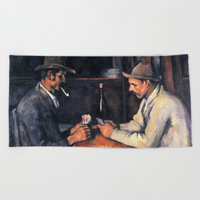 Paul Cézanne - The Card Players Beach Towel