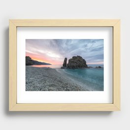 Sunrise in Monterosso Recessed Framed Print
