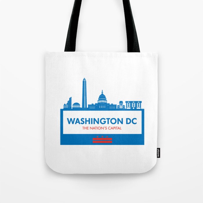 Washington DC Illustration Tote Bag