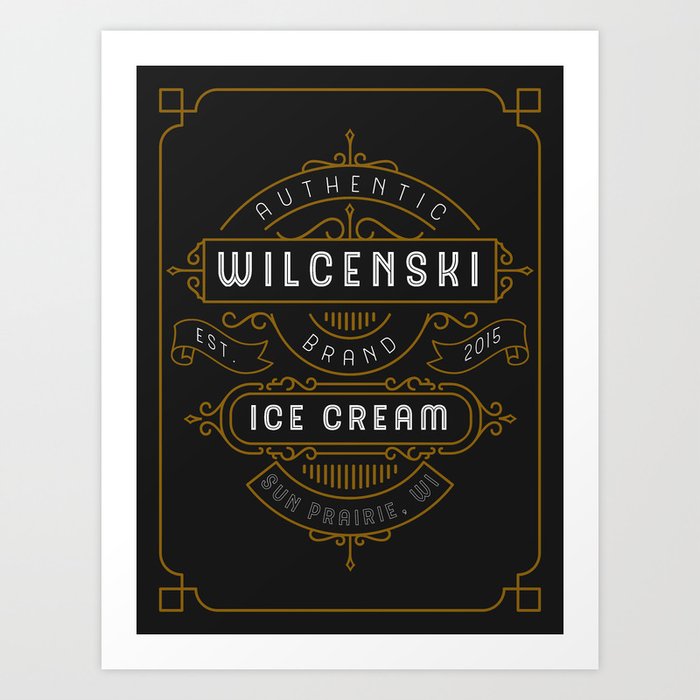 Wilcenski Ice Cream Art Print