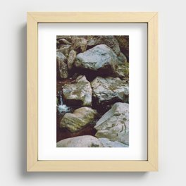 Rocks & Puddles Recessed Framed Print