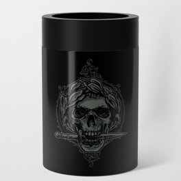 Caesar Skull With Knife Can Cooler