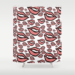 My Lips Are Sealed Shower Curtain