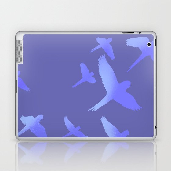 Periwinkle Parrots Laptop & iPad Skin