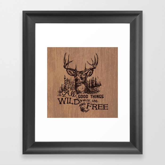Wild and Free Framed Art Print
