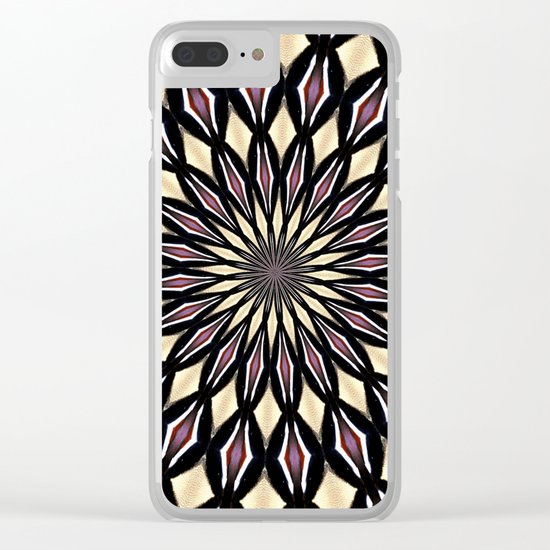 PURPLE PETALS Clear iPhone Case