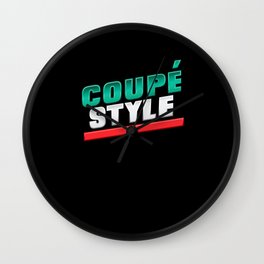 Coupe Style Racing Driver Wall Clock