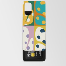 Spots patterned color leaves patchwork 2 Android Card Case