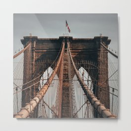 Brooklyn Bridge in New York City Metal Print