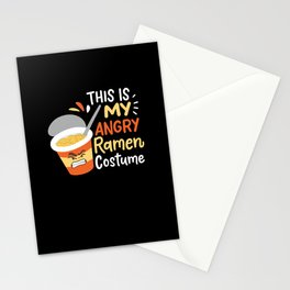 This Is My Angry Ramen Costume Stationery Card