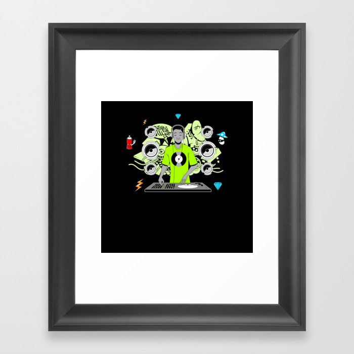 OG Retro Hip Hop Framed Art Print