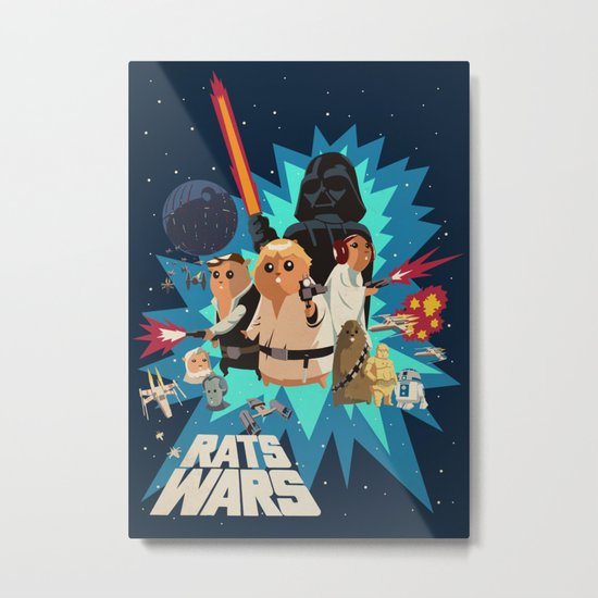Star Wars FanArt: Rats Wars Metal Print