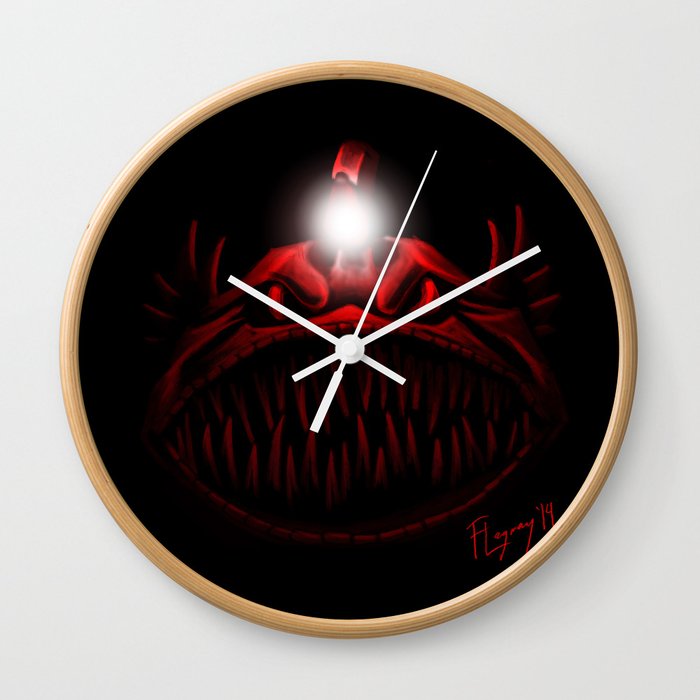 The Light Is Hungry Wall Clock