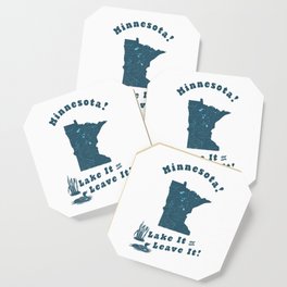 Dark Letters/Blue State Coaster